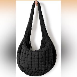 Quilted Carryall Crossbody Shoulder Bag